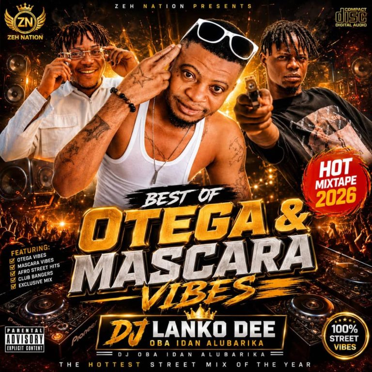 TGTNaija.com – Dj Lanko dee oba idon best of otega & Mascara 2026 mixtape cover artwork
