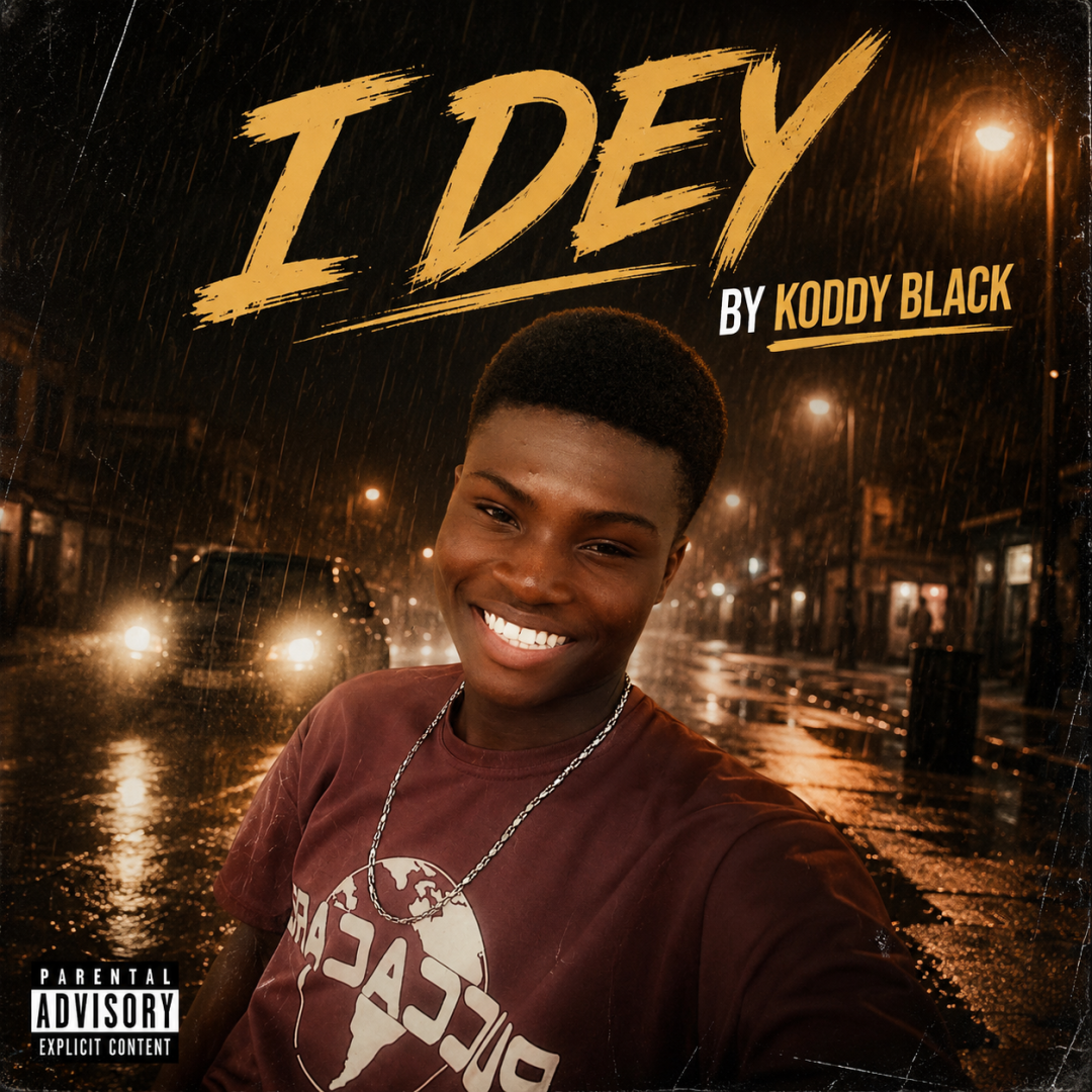 I dey by Koddy black cover artwork
