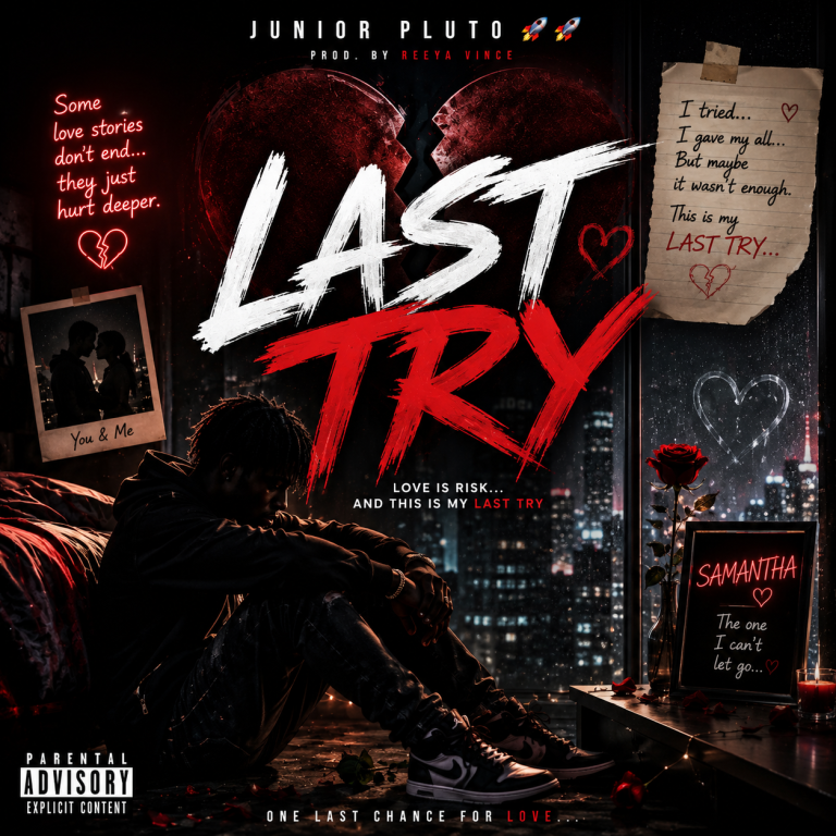 JUNIOR PLUTO FT SAMANTHA – LAST TRY cover artwork